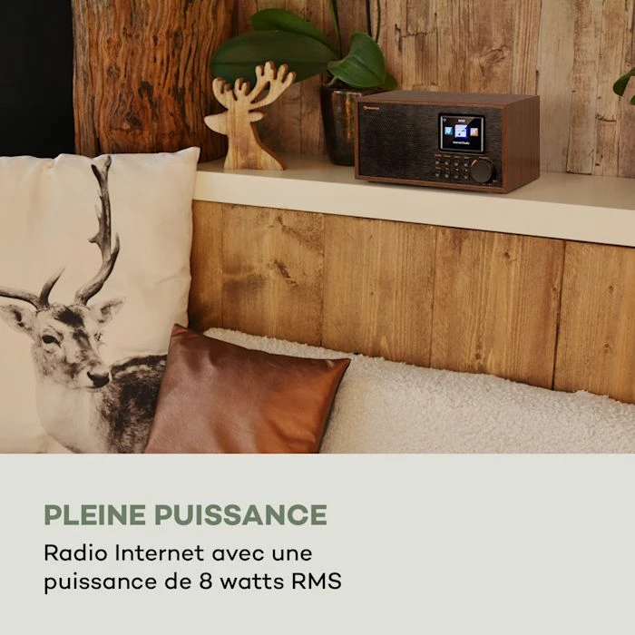 Auna Radios Internet Wifi Silver Star Mini Radio Internet Stéréo DAB+/FM 4 Auna Radios Internet Wifi Silver Star Mini Radio Internet Stéréo DAB+/FM – Image 2