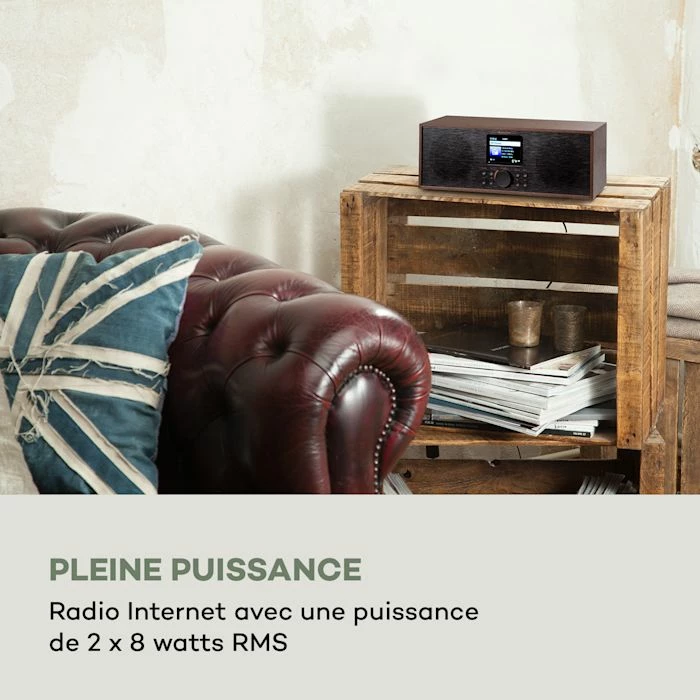 Auna Radios Internet Wifi Silver Star Radio Internet Stéréo DAB+/FM 4 Auna Radios Internet Wifi Silver Star Radio Internet Stéréo DAB+/FM – Image 2