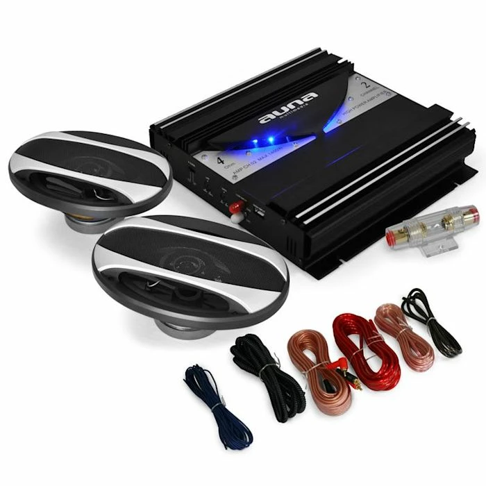 Auna Packs Sono Auto Black Line 220 Set Hifi De Voiture 3 Auna Packs Sono Auto Black Line 220 Set Hifi De Voiture