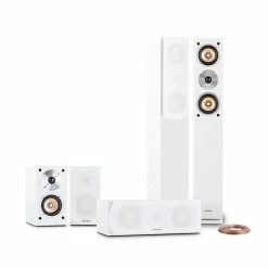 Auna Systèmes D´enceintes 5.0 Linie-501-WH Soudsystem 5.0