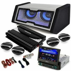 Audio-et-HiFi Soldes 8 Auna Packs Sono Auto MovieMedia 600 4.1 Set Hifi De Voiture